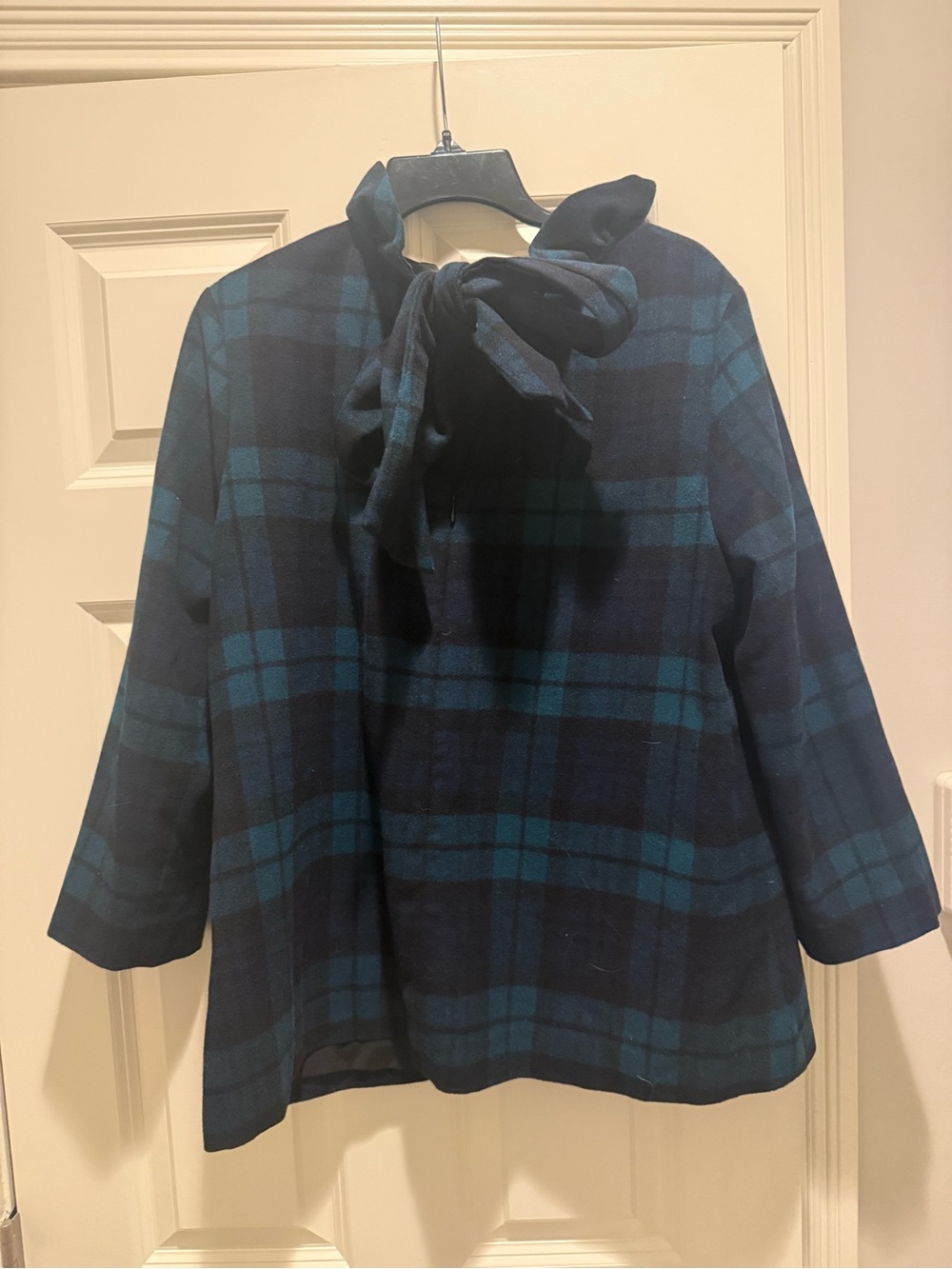 Tuckernuck Black and Green Plaid Ruffle Mock-Neck Tunic - Picture 7 of 8